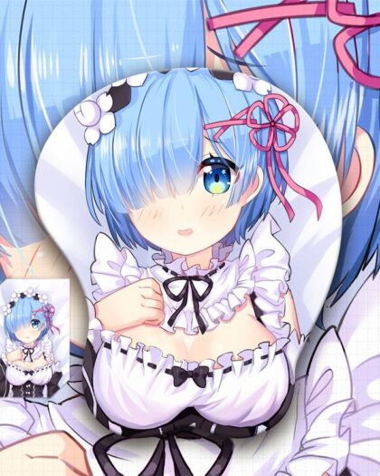 Rem Boobs Mouse Pad ReZero 3D Oppai Breast Anime Mouse Pad
