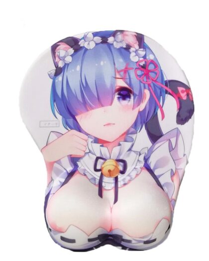 Rem Boobs Mouse Pad Height 4cm ReZero 3D Oppai Breast Anime Mouse Pad