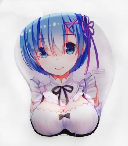 Rem Boobs Mouse Pad Height 4cm ReZero 3D Oppai Breast Anime Mouse Pad