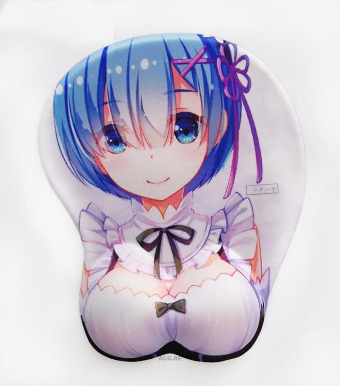 Rem ReZero Ver 2 Rem Boobs Mouse Pad Height 4cm ReZero 3D Oppai Breast Anime Mouse Pad
