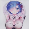 Rem Boobs Mouse Pad Height 4cm ReZero 3D Oppai Breast Anime Mouse Pad