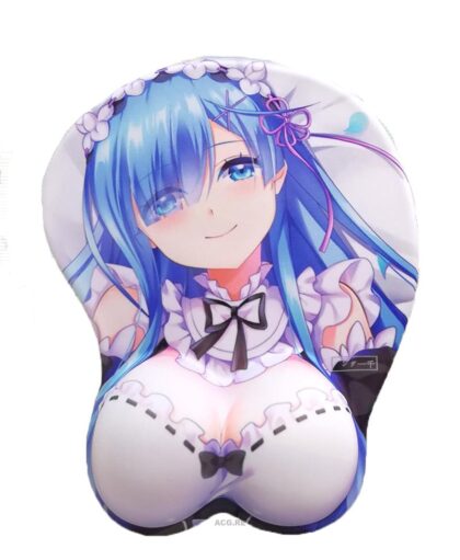 Rem Boobs Mouse Pad Height 4cm ReZero 3D Oppai Breast Anime Mouse Pad