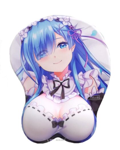 Rem Boobs Mouse Pad Height 4cm ReZero 3D Oppai Breast Anime Mouse Pad