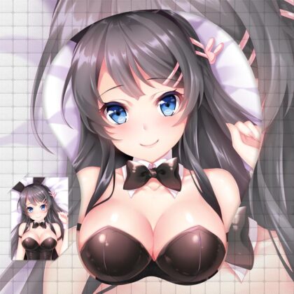 Sakurajima Mai Boobs Mouse Pad Rascal Does Not Dream of Bunny Girl Senpai 3D Oppai Breast Anime Mouse Pad