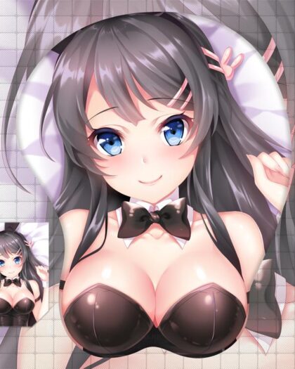 Sakurajima Mai Boobs Mouse Pad Rascal Does Not Dream of Bunny Girl Senpai 3D Oppai Breast Anime Mouse Pad