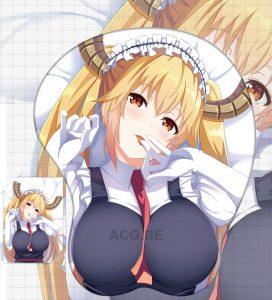 Tohru Boobs Mouse Pad Miss Kobayashi's Dragon Maid 3D Oppai Breast Anime Mouse Pad