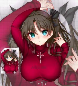 Tohsaka Rin Boobs Mouse Pad Fate Stay Night 3D Oppai Breast Anime Mouse Pad