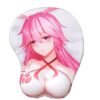 Yae Sakura Boobs Mouse Pad Height 4cm Houkai Impact 3 3D Oppai Breast Game Mouse Pad