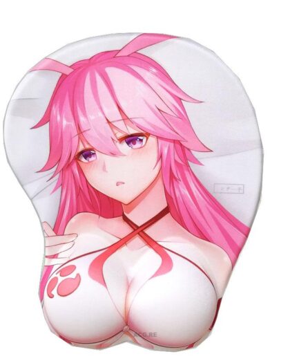 Yae Sakura Boobs Mouse Pad Height 4cm Houkai Impact 3 3D Oppai Breast Game Mouse Pad
