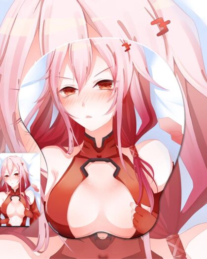 Yuzuriha Inori Boobs Mouse Pad Guilty Crown 3D Oppai Breast Anime Mouse Pad