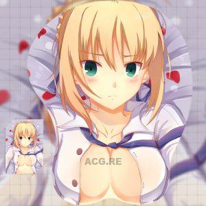 Original Design Saber Boobs Mouse Pad Fate Stay Night 3D Oppai Breast Anime Mouse Pad