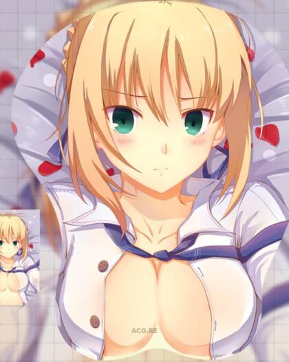 Original Design Saber Boobs Mouse Pad Fate Stay Night 3D Oppai Breast Anime Mouse Pad