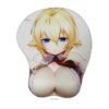 Hentai 3D Boobs Mouse Pad Yellow Hair Big Breast Mouse Pad