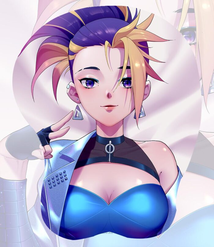 KDA All Out Akali 3D Oppai Boobs Mouse Pad