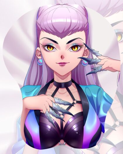 KDA All Out Evelynn 3D Oppai Mouse Pad