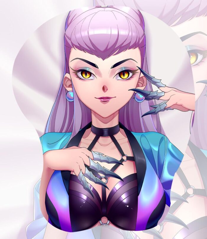 KDA All Out Evelynn 3D Oppai Mouse Pad