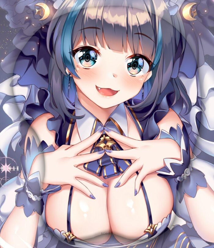 Cheshire 3D Oppai Mouse Pad