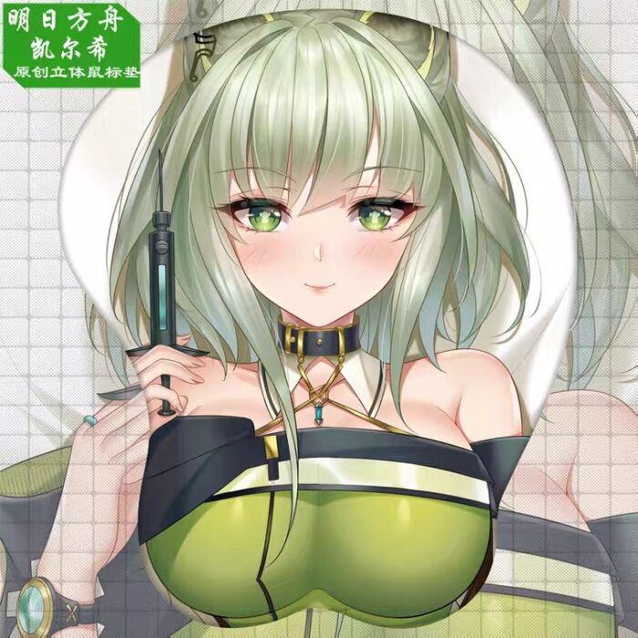 Kal'tsit-3D-Oppai-Mouse-Pad Arknights Kal'tsit 3D Boobs Mouse Pad