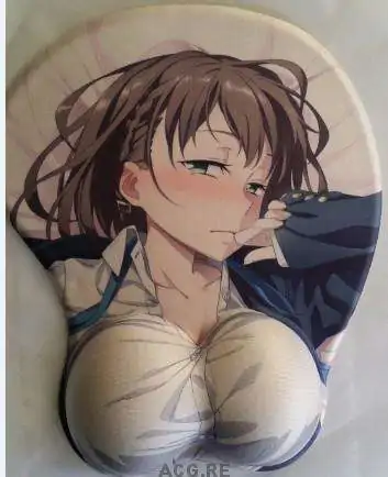 Ai Mouse Pad Tawawa On Monday Anime Mouse Pad Ai-chan 3D Oppai Breast Mouse Pads