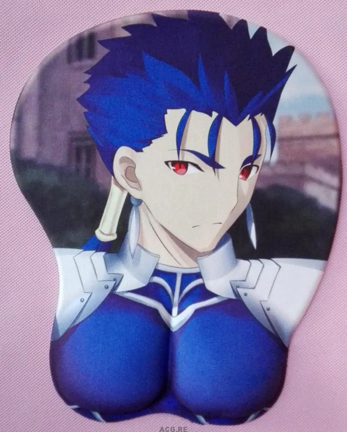 Fate/Grand Order Cu Chulainn Anime Boy Mouse Pad Fate Anime Mouse Pad 3D Boob Mouse Pads