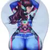 Overwatch D.VA 2Way 3D Oppai Breast Game Mouse Pad