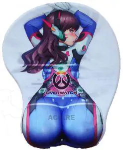 Overwatch D.VA 2Way 3D Oppai Breast Game Mouse Pad