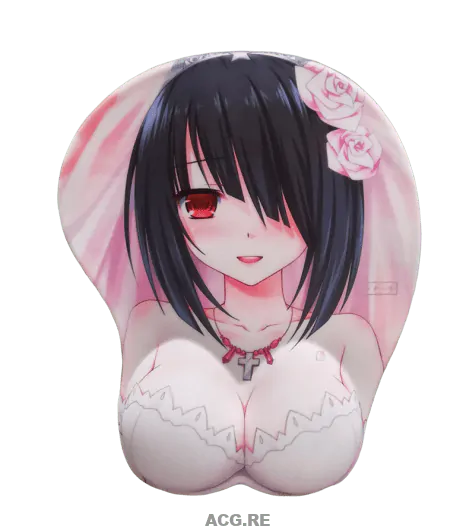 Date A Live 3D Oppai Mouse Pad Kurumi Tokisaki Wedding 3D Breast Mouse Pads