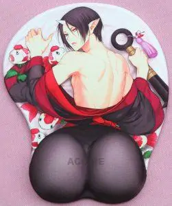 Hozuki's Coolheadedness HOZUKI 3D Oppai Breast Anime Mouse Pad