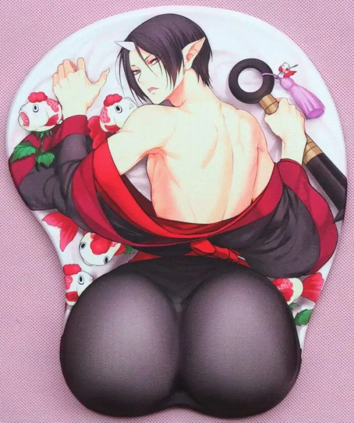 Hozuki's Coolheadedness HOZUKI 3D Oppai Breast Anime Mouse Pad