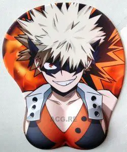 My Hero Academia Katsuki Bakugo 2Way 3D Oppai Breast Anime Mouse Pad 