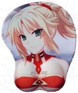 Fate Grand Order Saber of Red Mordred 2Way 3D Oppai Breast Game Mouse Pad