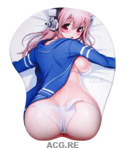 Super Sonico Pink Big Butt (2) 3D Anime Butt Mouse Pad 3D Butt Mouse Pads