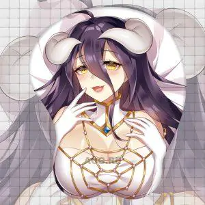 Albedo Boobs Mouse Pad Overlord 3D Oppai Breast Anime Mouse Pad