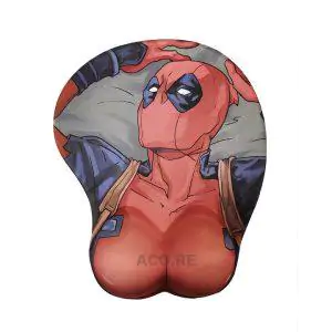Deadpool 3D Comic Boobs Mouse Pad