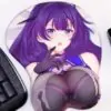 Tetra Calyx Boobs Mouse Pad Height 4cm Houkai Impact 3 3D Oppai Breast Game Mouse Pad
