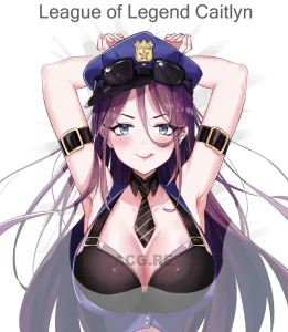 League of Legend Caitlyn 3D Boobs Mouse Pad The Sheriff of Piltover Boobs 3D Oppai Mouse Pad