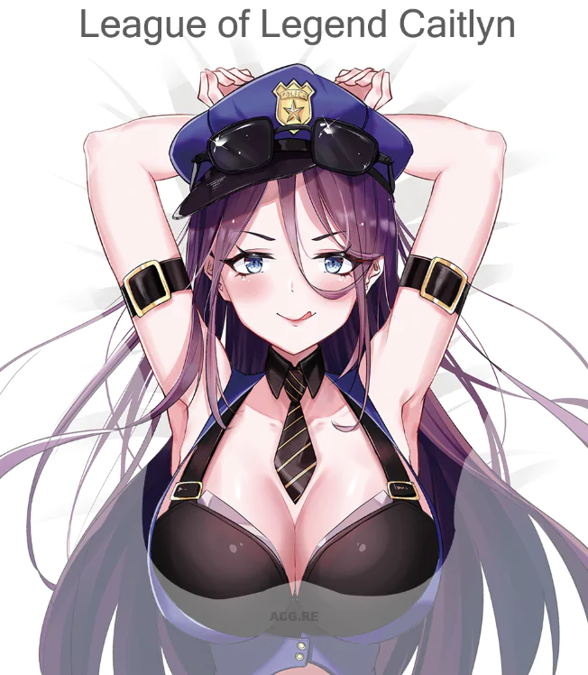 League of Legend Caitlyn 3D Boobs Mouse Pad The Sheriff of Piltover Boobs 3D Oppai Mouse Pad