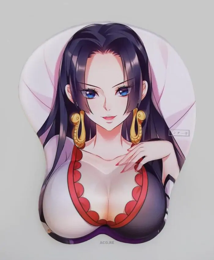 Boa Hancock Boobs Mouse Pad Height 4cm One Piece 3D Oppai Breast Anime Mouse Pad