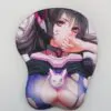 D.va Boobs Mouse Pad Height 4cm Overwatch 3D Oppai Breast Game Mouse Pad