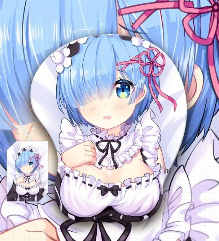 Rem Boobs Mouse Pad ReZero 3D Oppai Breast Anime Mouse Pad